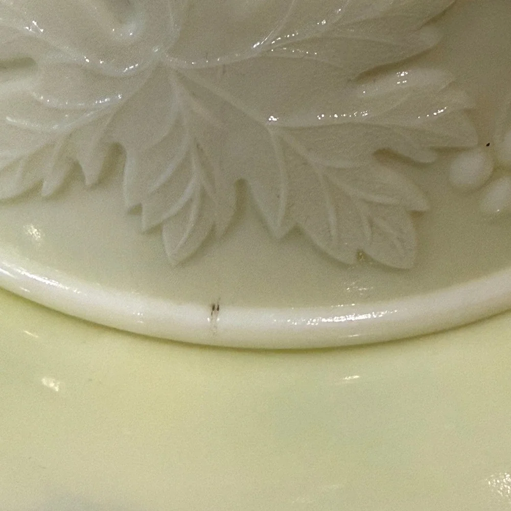 Northwood Grape & Cable Crystal Glass‎ Round Dome Butter Dish EAPG c.1910